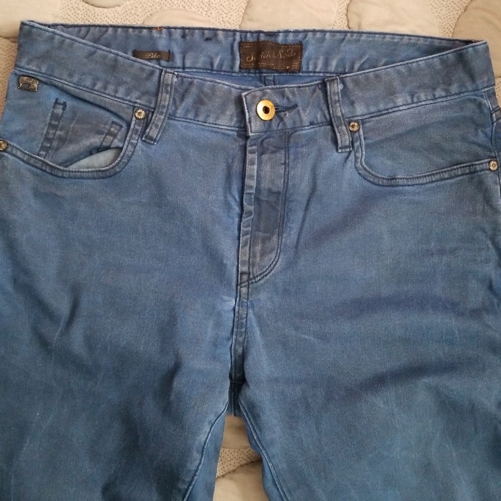 Mens Scotch Soda pike blue slim/skinny jeans 31/32